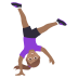 🤸🏽‍♀️ woman cartwheeling: medium skin tone display on JoyPixels